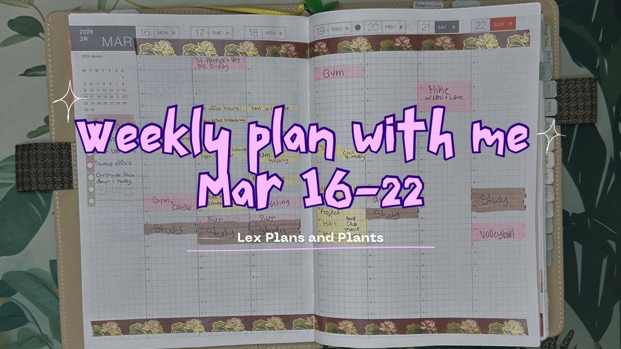 Weekly Plan With Me | March 16-22