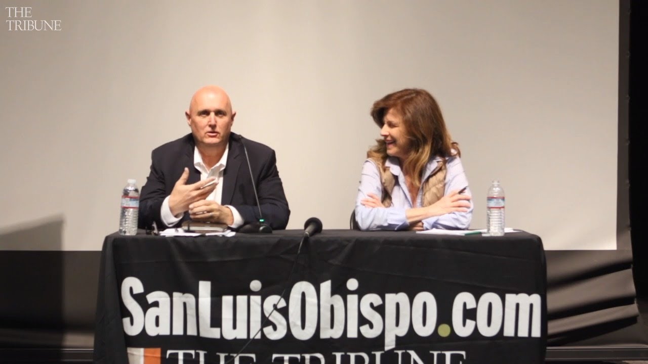 John Peschong and Stephanie Shakofsky at SLO Supervisor forum