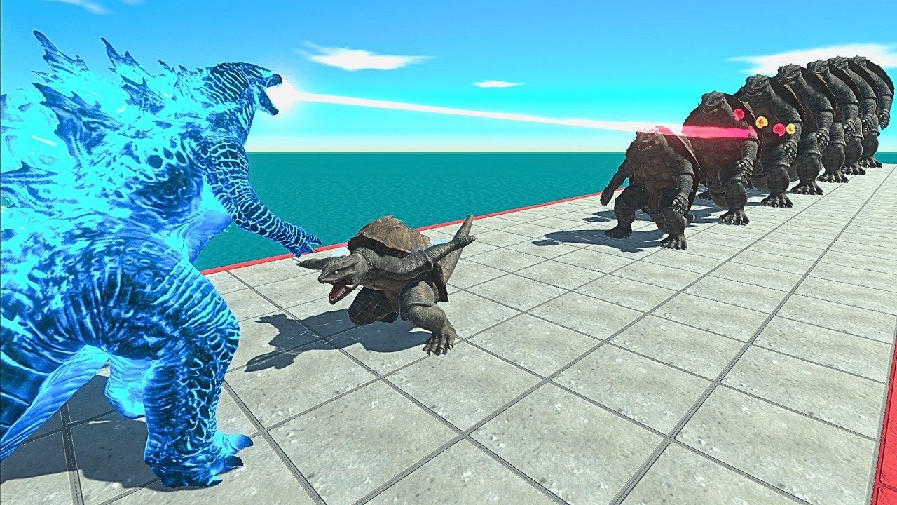 All Godzilla Versions VS 10 Levels of Gamera the Giant Turtle – ARBS Size Comparison