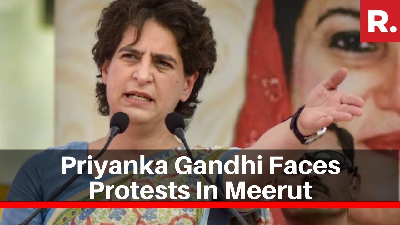 Priyanka Gandhi Faces Protests In Meerut, 'Don't Divide India' Slogans Raised