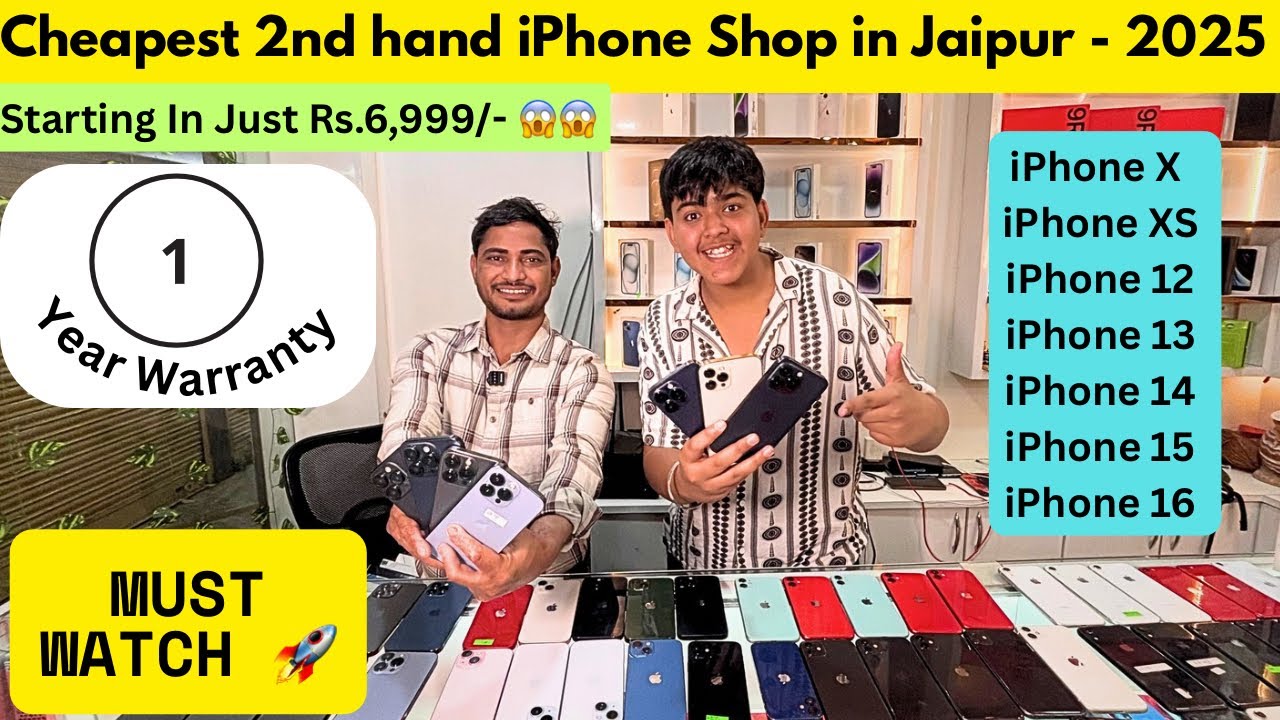 Starting In Rs.6,999/- 😱 | Cheapest iPhone Market In Jaipur | 2nd Hand iPhones In Jaipur