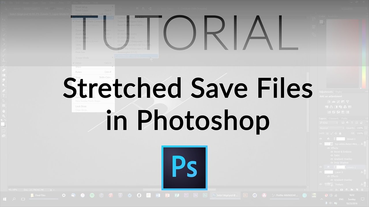 Stretched Save Files? Try This. (Photoshop Quick Fix)