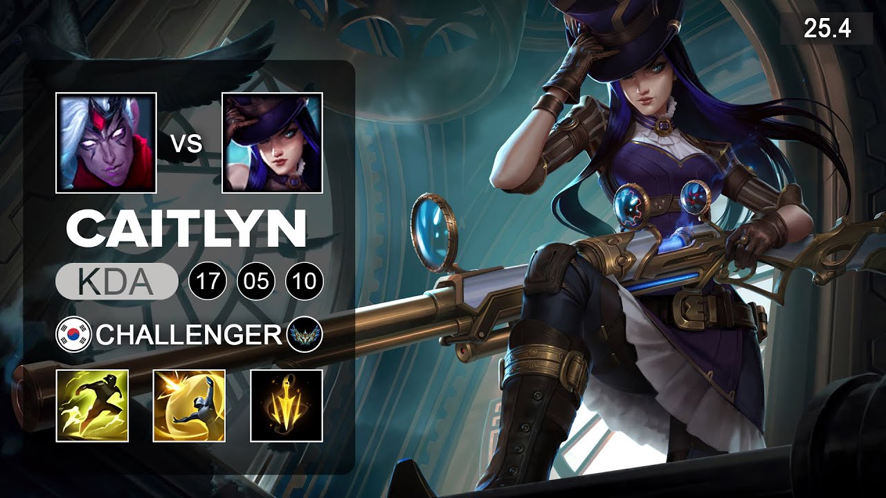 Caitlyn vs Varus ADC - KR Challenger - Patch 25.4 Season 15