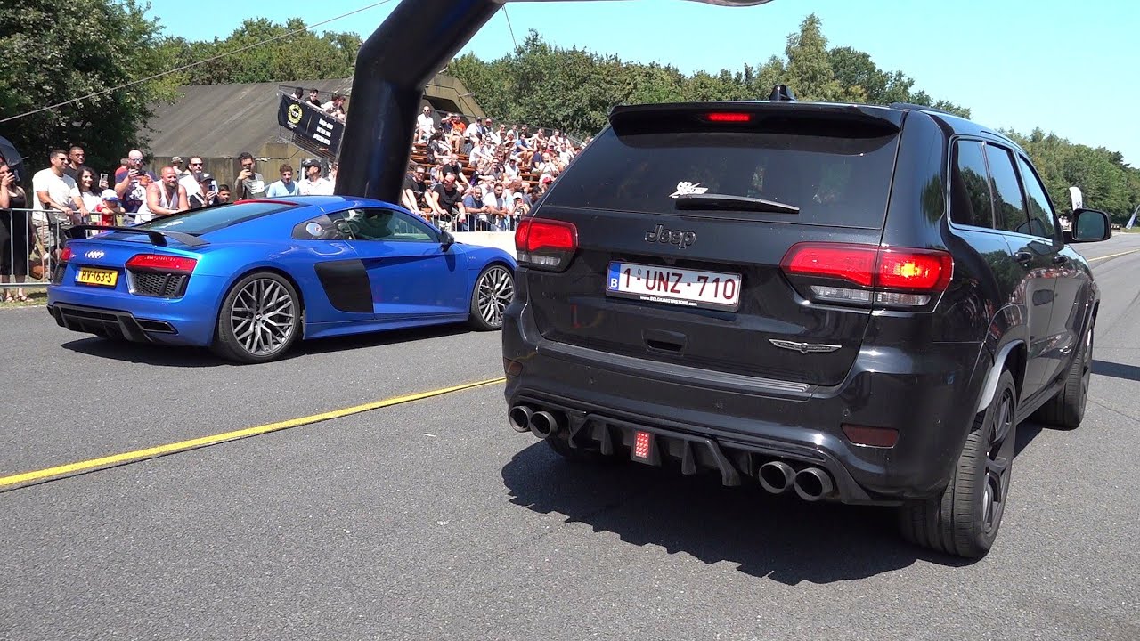 Modified Cars Drag Racing - M5 F90 Competition vs BRABUS 700 vs Trackhawk vs Manhart RS800 vs R8 V10