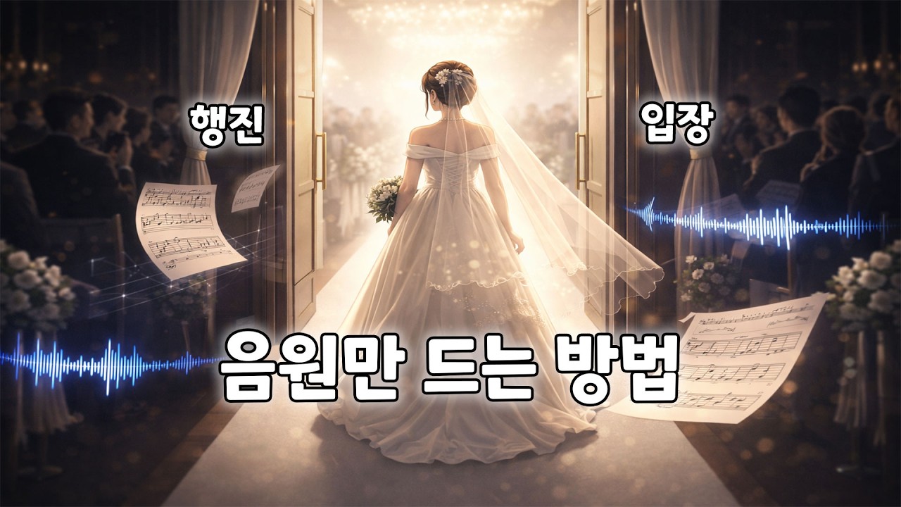결혼식 음원 직접 만드는 방법
