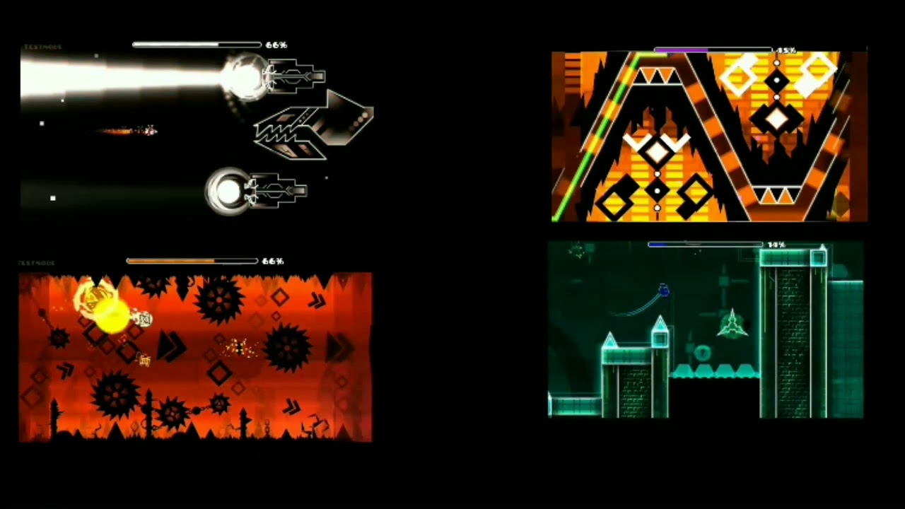 Fusion Z Old vs Fusion Z 1.9 vs Molten gear vs SUBVERSIVE [EPIC EXTREME DEMONS BATTLE]