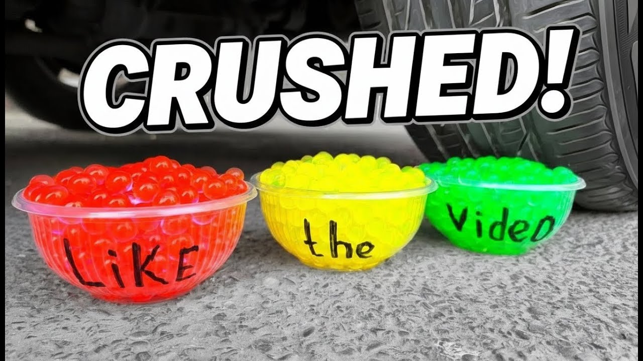 ASMR Extreme Toy Crushing Under Car Wheels