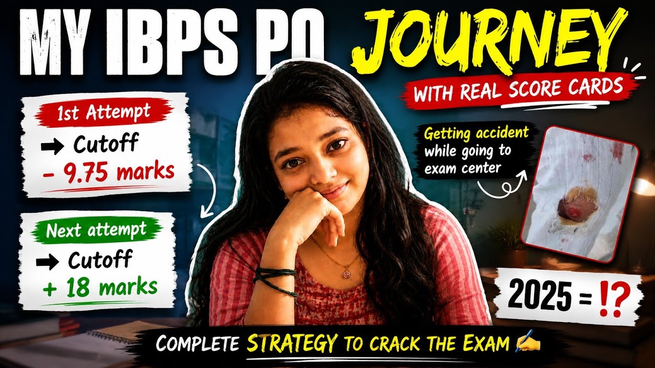 How I Improved Marks to Cutoff +18 in IBPS PO |Real Scorecards | My Complete Journey & Strategy 2026