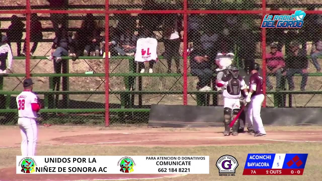 LIGA DE BEISBOL DEL RIO SONORA | JORNADA 1 | CACHORROS DE ACONCHI vs CHILTEPINEROS DE BAVIACORA