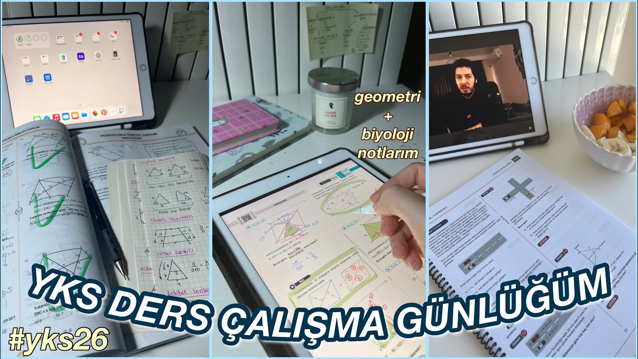 Yks Ders Çalışma Günlüğüm⭐️ verimli bir çarşamba günü