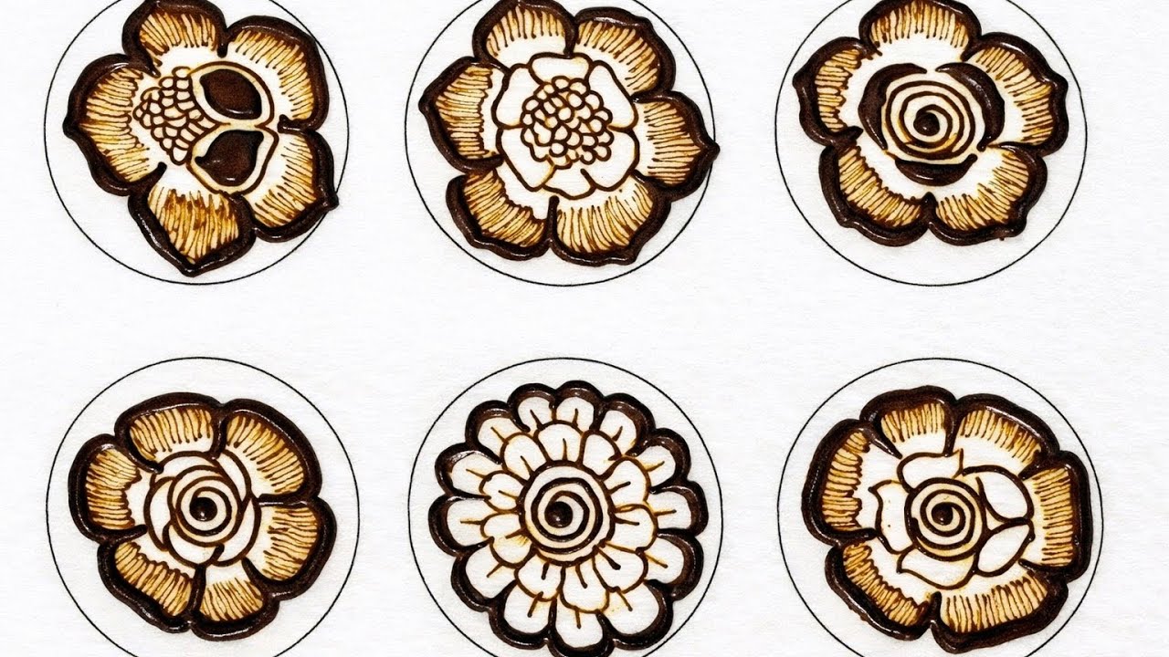 How To Learn Basic Henna Flowers | Mehndi Flowers Tutorial | Henna Mehndi Designs