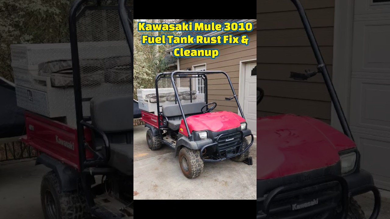 Kawasaki Mule 3010 | Устранение ржавчины в бензобаке! | Проблемы Side By Side #kawasaki