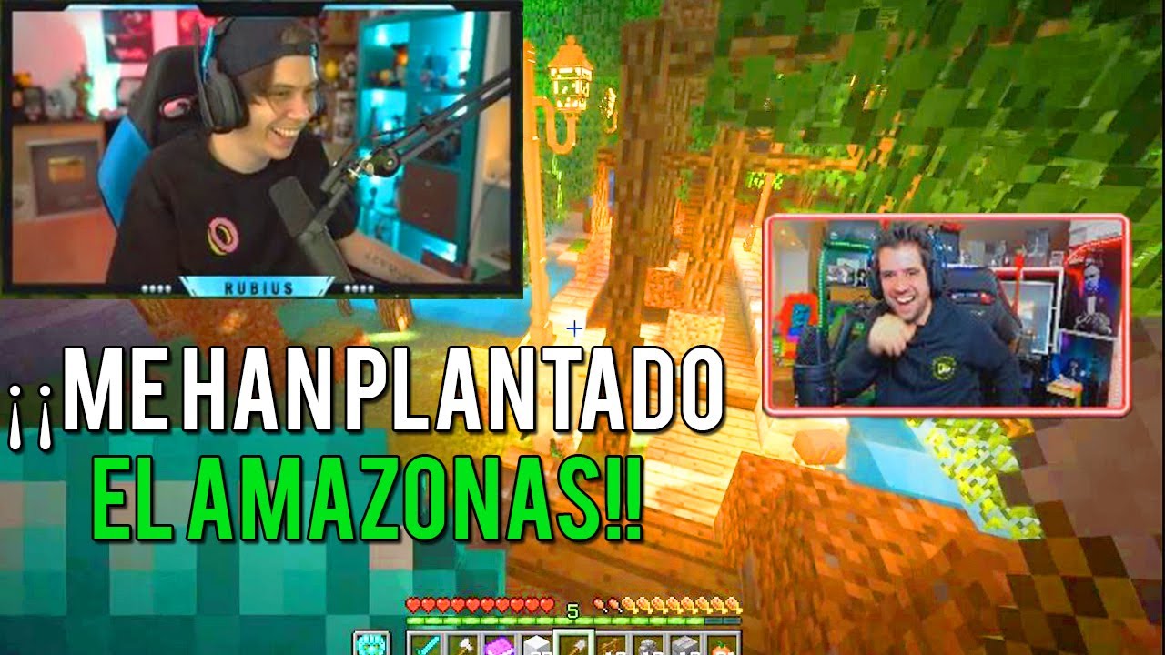 Rubius reacciona al troleo de los ARBOLES de Auronplay y Auron va a confesarse | KARMALAND 4