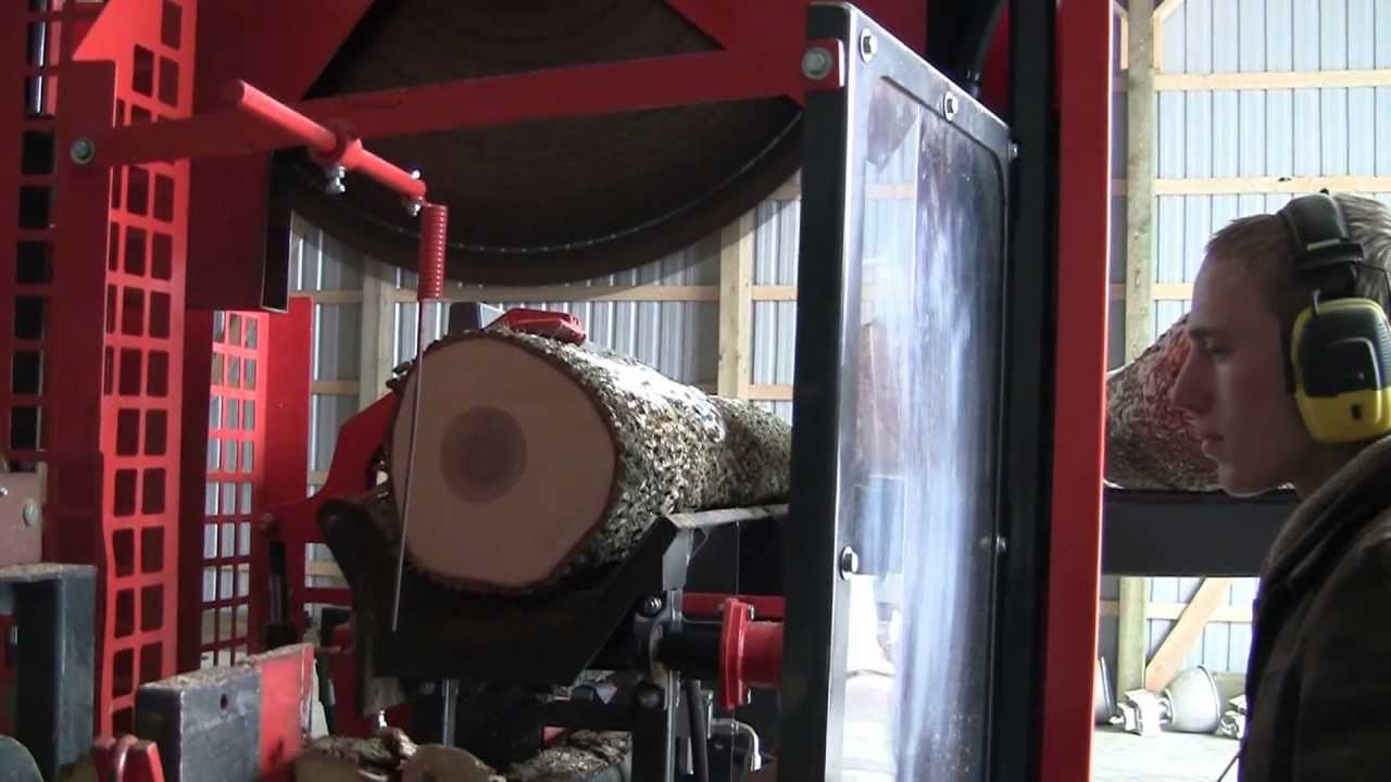 Firewood Processor with Homemade Tumbler