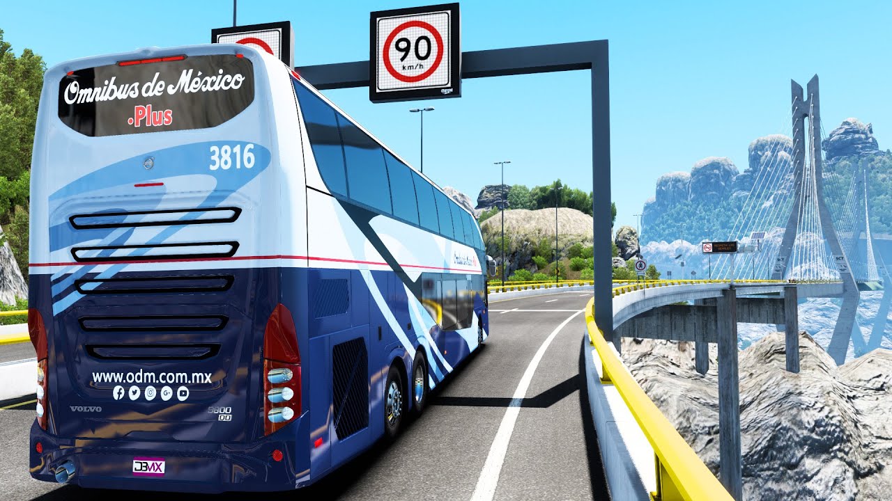 Autobús Volvo 9800DD Ómnibus de México de Mazatlán a Durango! American Truck Simulator