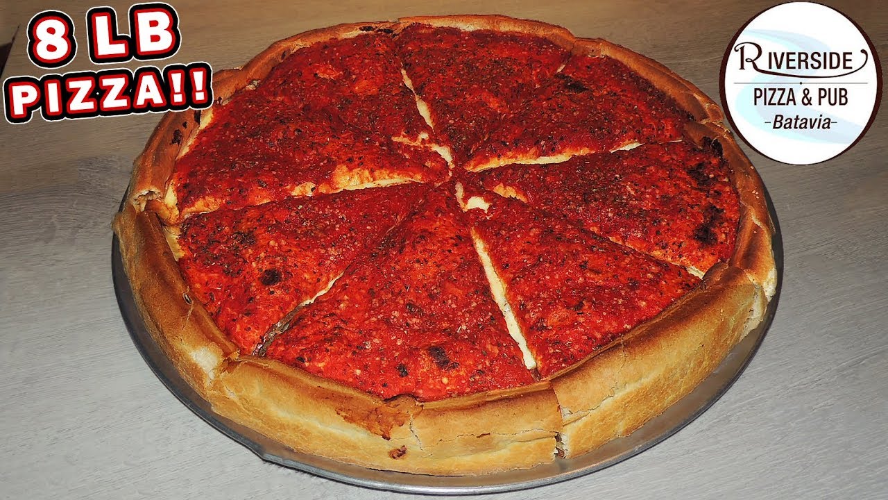 8lb Chicago-Style Stuffed Meat Lovers Pizza Challenge!!