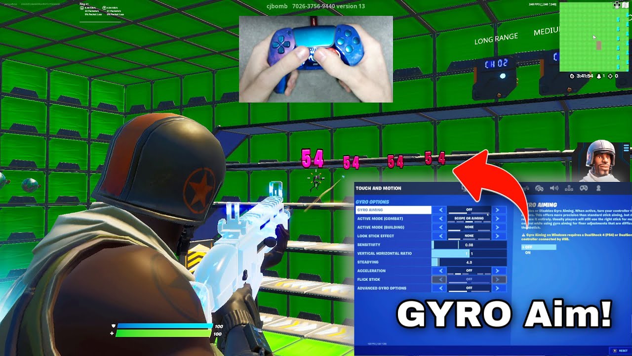 New Fortnite GYRO Controller Settings 🎮 Best Aim Update + No Recoil Settings (PS5/XBOX/PS4)