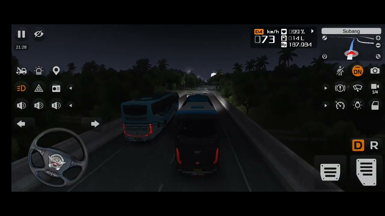 Jakarta - cirebon via tol cipali @syabani01#automobile  #bussid #gameplay 