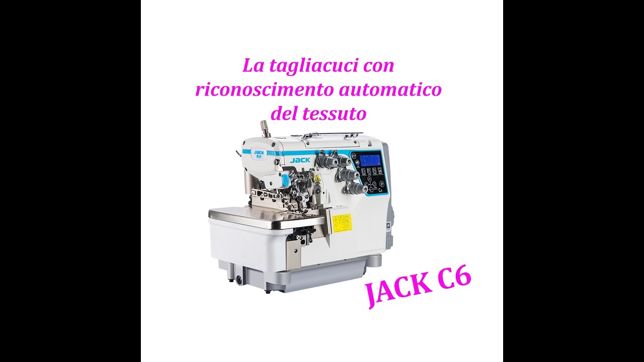 La tagliacuci con riconoscimento automatico del tessuto - Jack C6