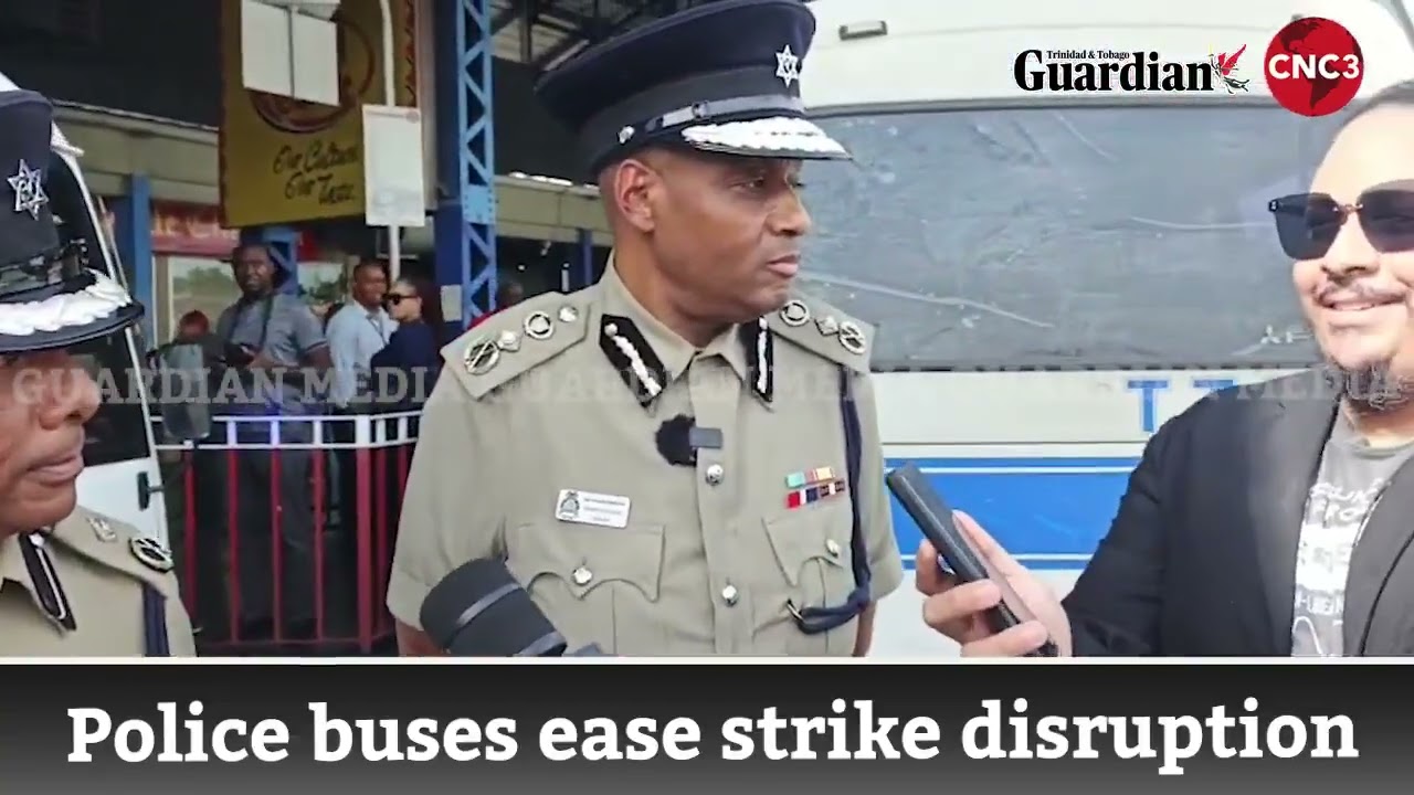 Police buses were deployed to transport stranded passengers during the maxi-taxi strike!