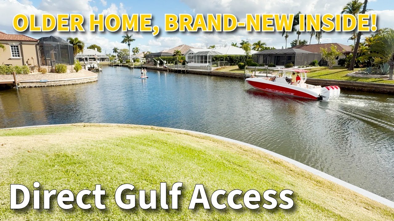 Cape Coral Gulf Access Home: Old Charm, Brand-New Interior!