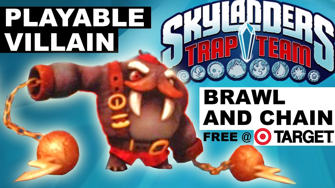 Free Skylanders Trap Team Villain: OUTLAW BRAWL AND CHAIN w/ $1 Target Pre-Order (Water Trap)