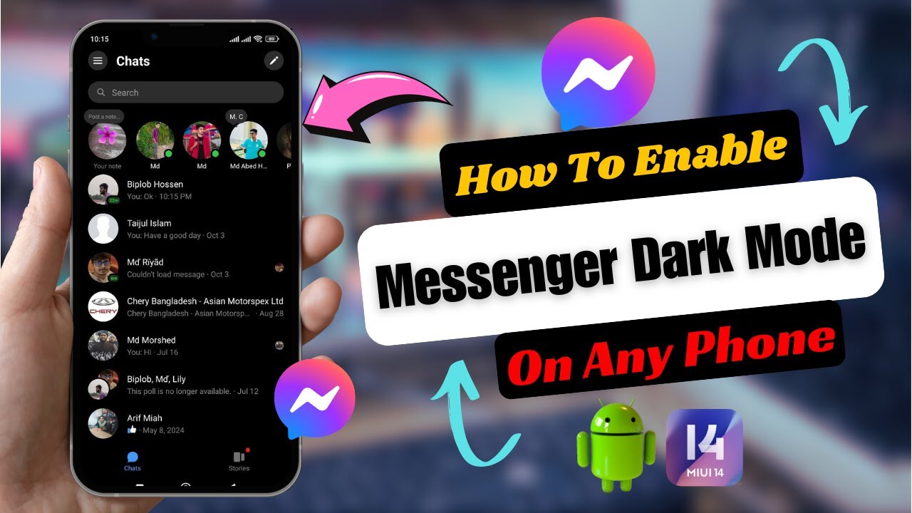 How To Enable Dark Mode On Messenger | Turn On/Off Dark Mode On Messenger