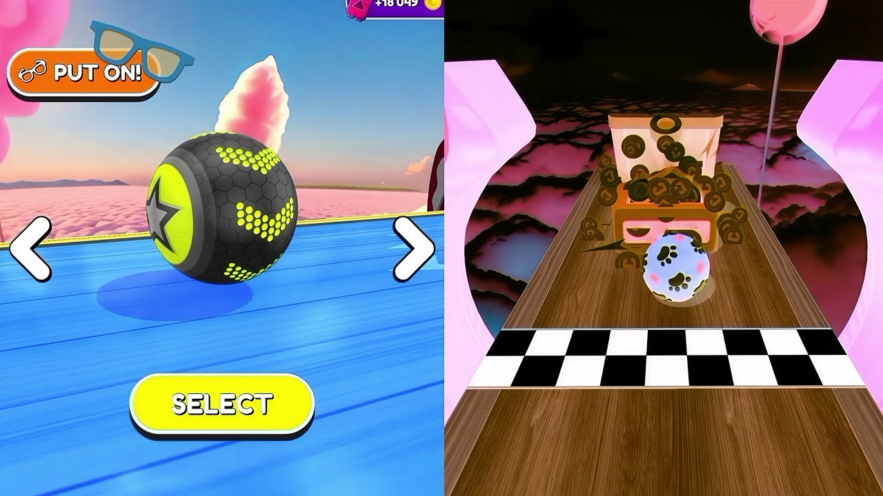 Игра Going Balls Portal Run Vs Yellow Ball Gameplay, SpeedRun Video Balls Reverse New Update | Ba...