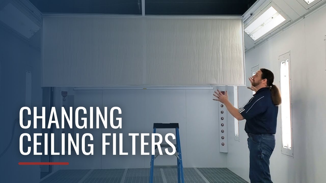 How To Change Ceiling Filters In An Accudraft Booth