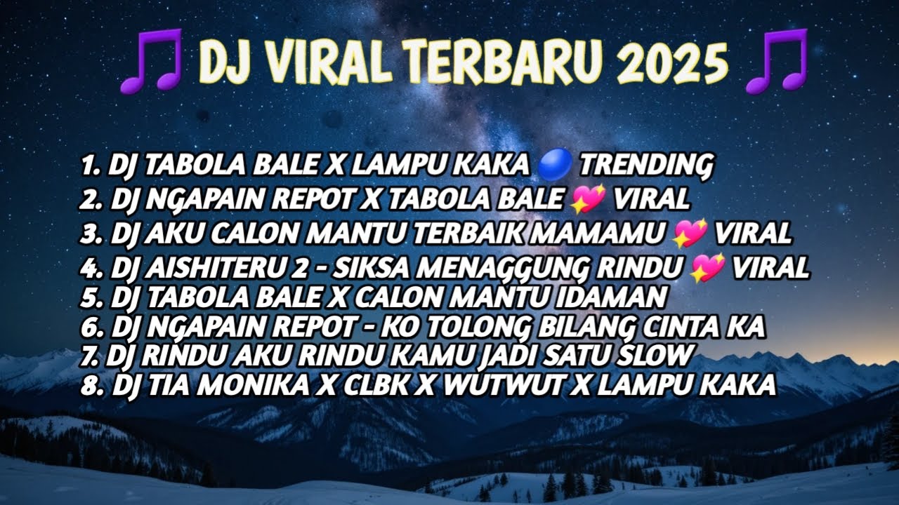 DJ Viral Tiktok 2025 || DJ Viral Terbaru 2025 || Playlist Terbaru 2025