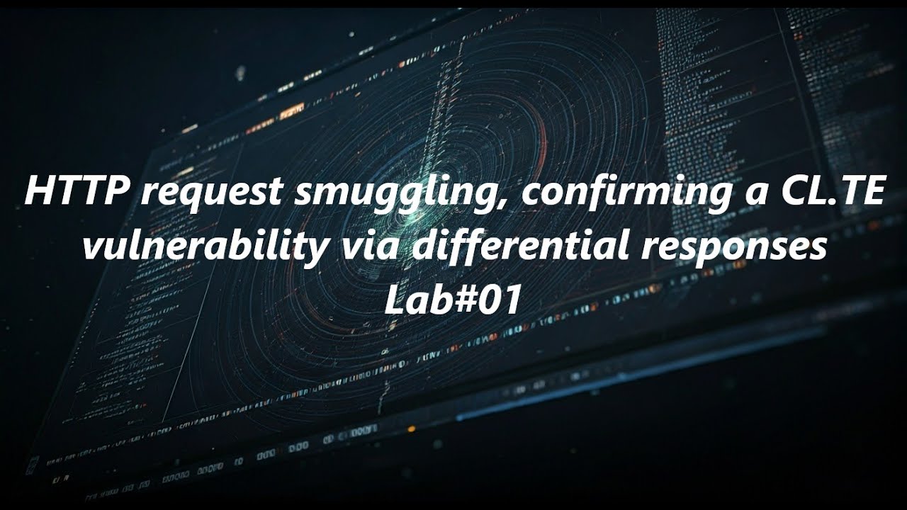 HTTP request smuggling, confirming a CL.TE vulnerability via differential responses - Lab#01