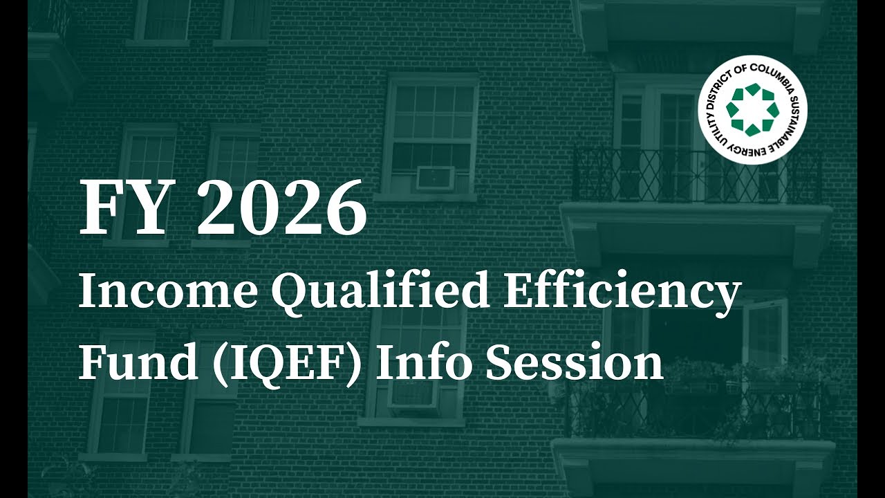 FY 2026 Income Qualified Efficiency Fund Info Session