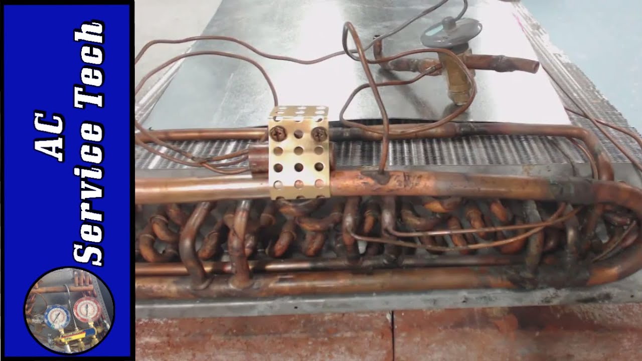 Brazing TXV External Equalizing Tube onto Evaporator Coil Suction Line! Replacement of TXV