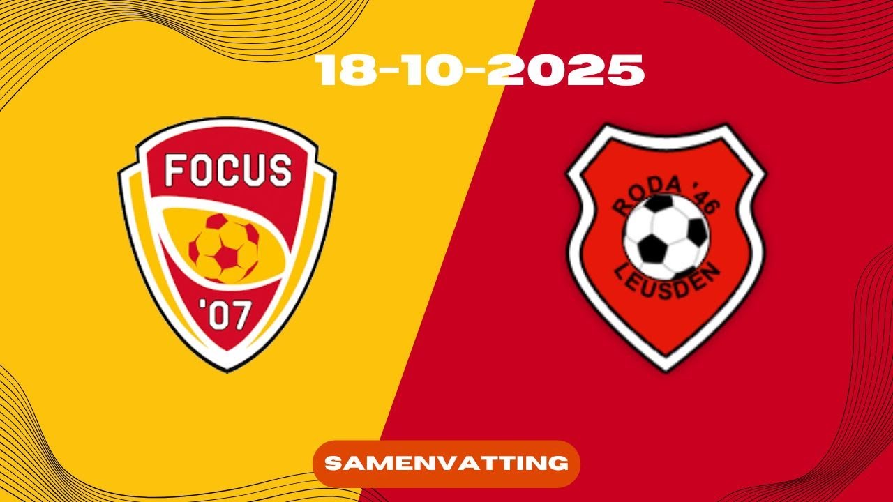 Spannende Beker Clash tegen 1e Klasser | Focus'07 1  - Roda '46 1 | Samenvatting