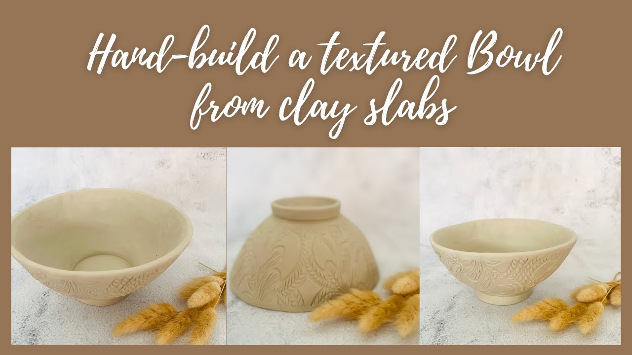 Hand-Build a Bowl from slabs of clay (Handbuilding Pottery Tutorial)