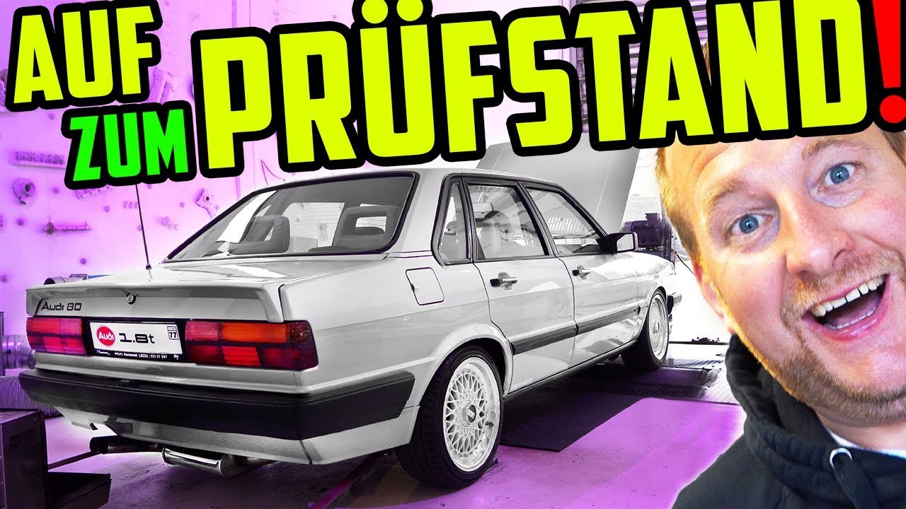 Mehr als ERWARTET! - Audi 80 Typ 81 1.8 TURBO! - Die Eingangsmessung!
