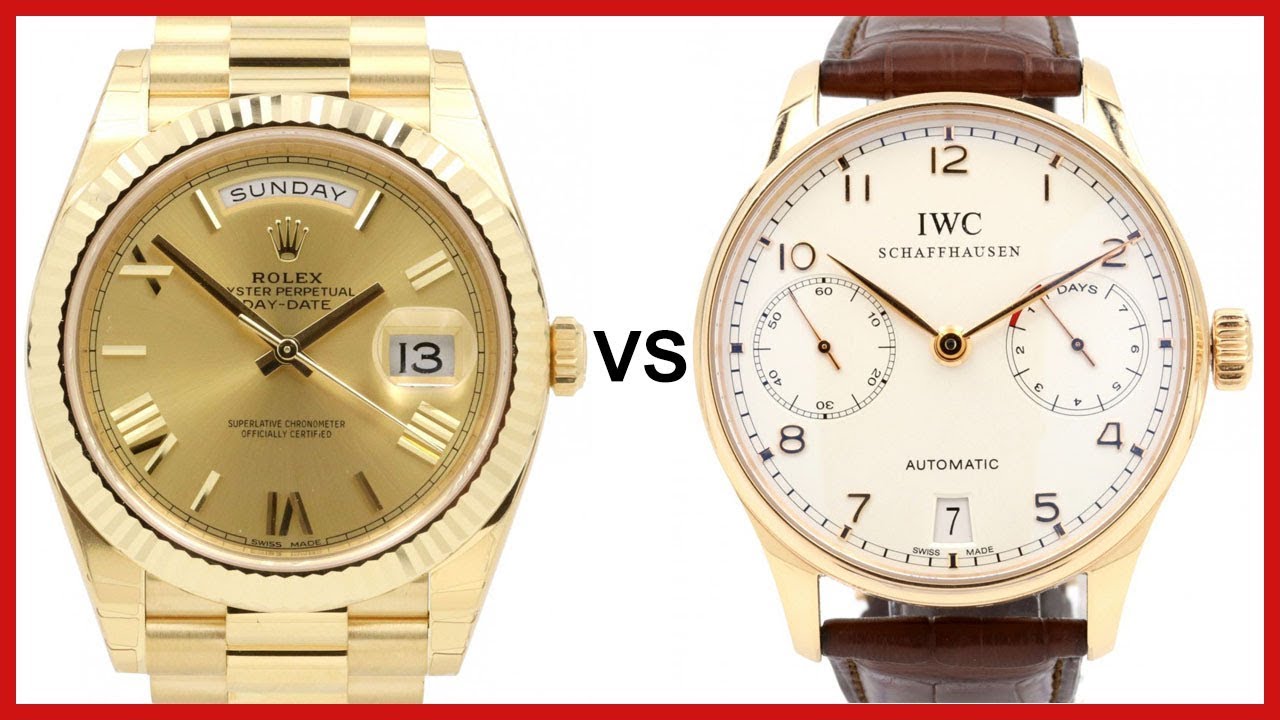 ▶ Rolex Day-Date 40 vs IWC Portuguese Automatic - COMPARISON