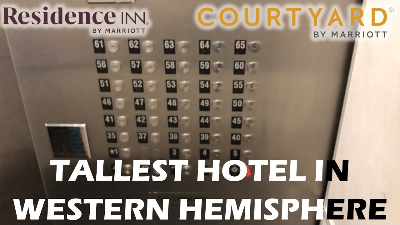 BLAZING FAST Fujitec High-Speed Elevators - Courtyard/Residence Inn by Marriott Central Park in NYC