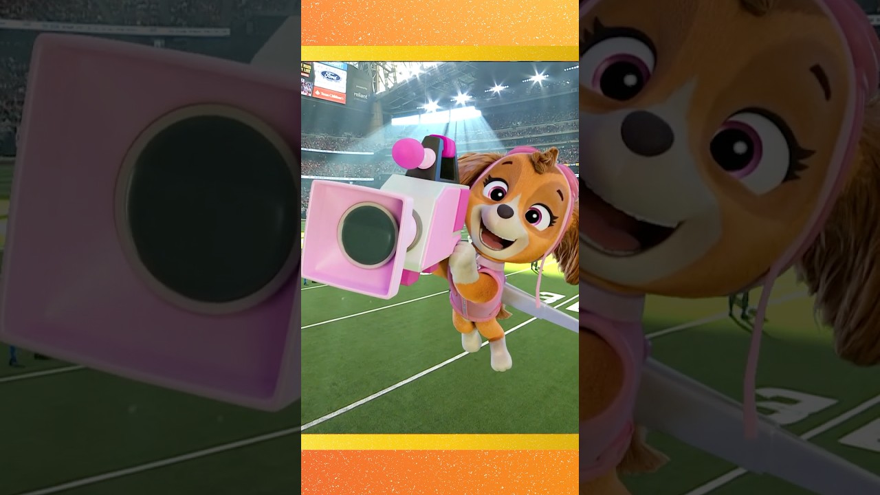 Skye fixes the sky camera the NFL Wildcard Game! #shorts