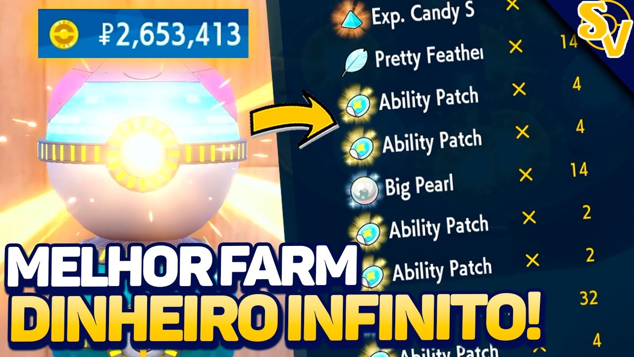 O MELHOR FARM DE DINHEIRO INFINITO de Pokémon Scarlet & Violet!