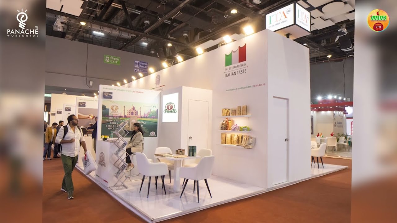 EXHIBITION STAND DESIGN AND BUILD VIDEO: ITALIAN PAVILION: AAHAR 2024