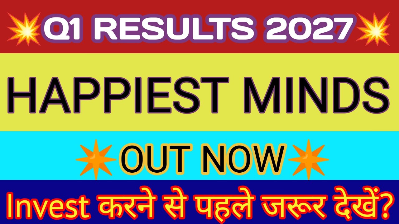 Happiest Minds Q1 Results 2026 🔴 Happiest Mind Result 🔴 Happiest Minds Latest News Today
