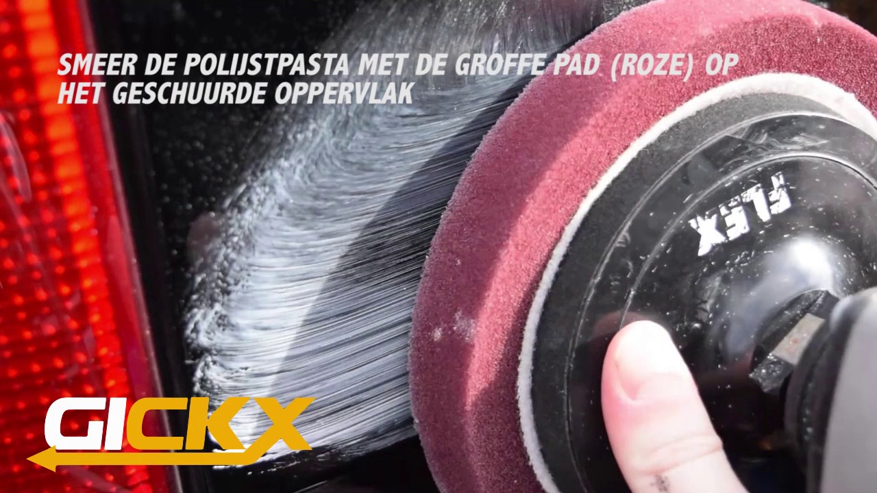 Gickx polijst/kras instructie video