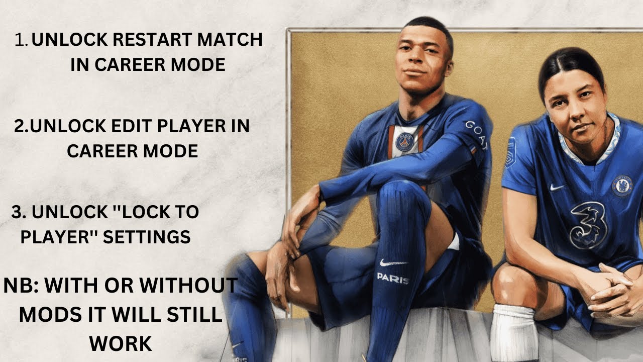 UNLOCK ALL FIFA 19 LOCKED FEATURES/UNLOCK EDIT PLAYER/ UNLOCK RESTART MATCH+FIFA 19 MODS FIFA 23!!