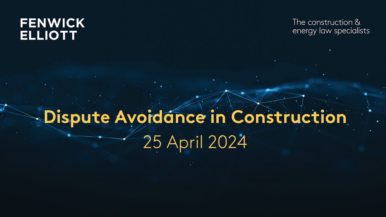 Dispute Avoidance in Construction