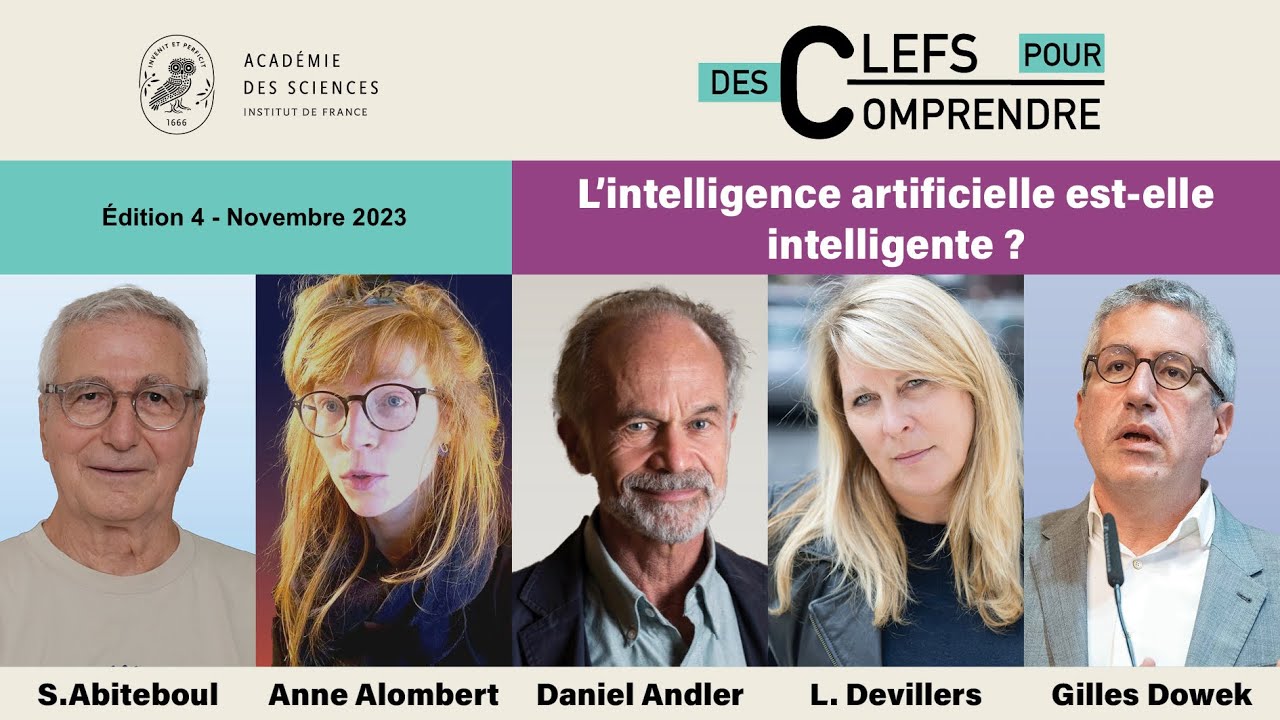 L'intelligence artificielle est-elle intelligente ? - Les Clés pour comprendre - 28 novembre 2023