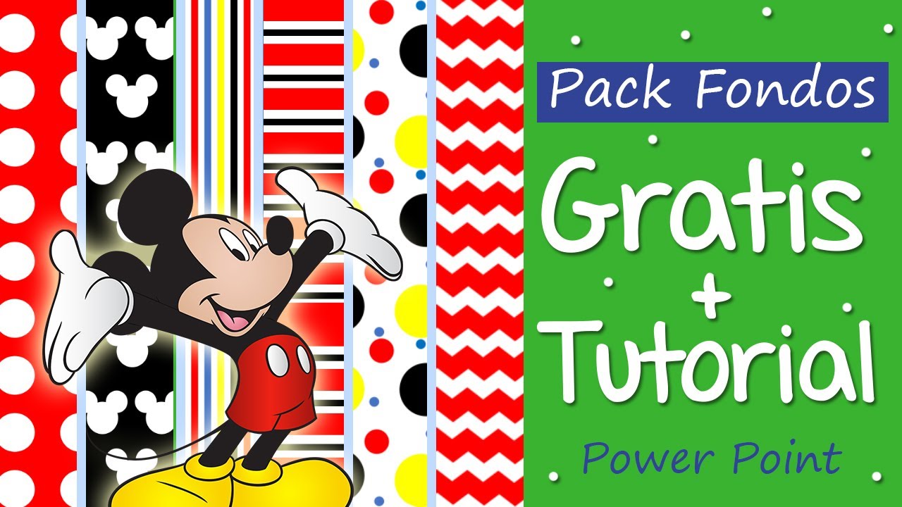 Pack fondos Tutorial Paso a Paso + Descarga  Mickey Mouse