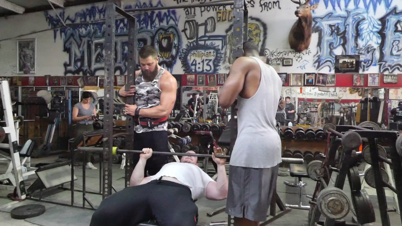 Peter Edgette, Bench Press PR & Bench Press Isometrics at Metroflex Gym