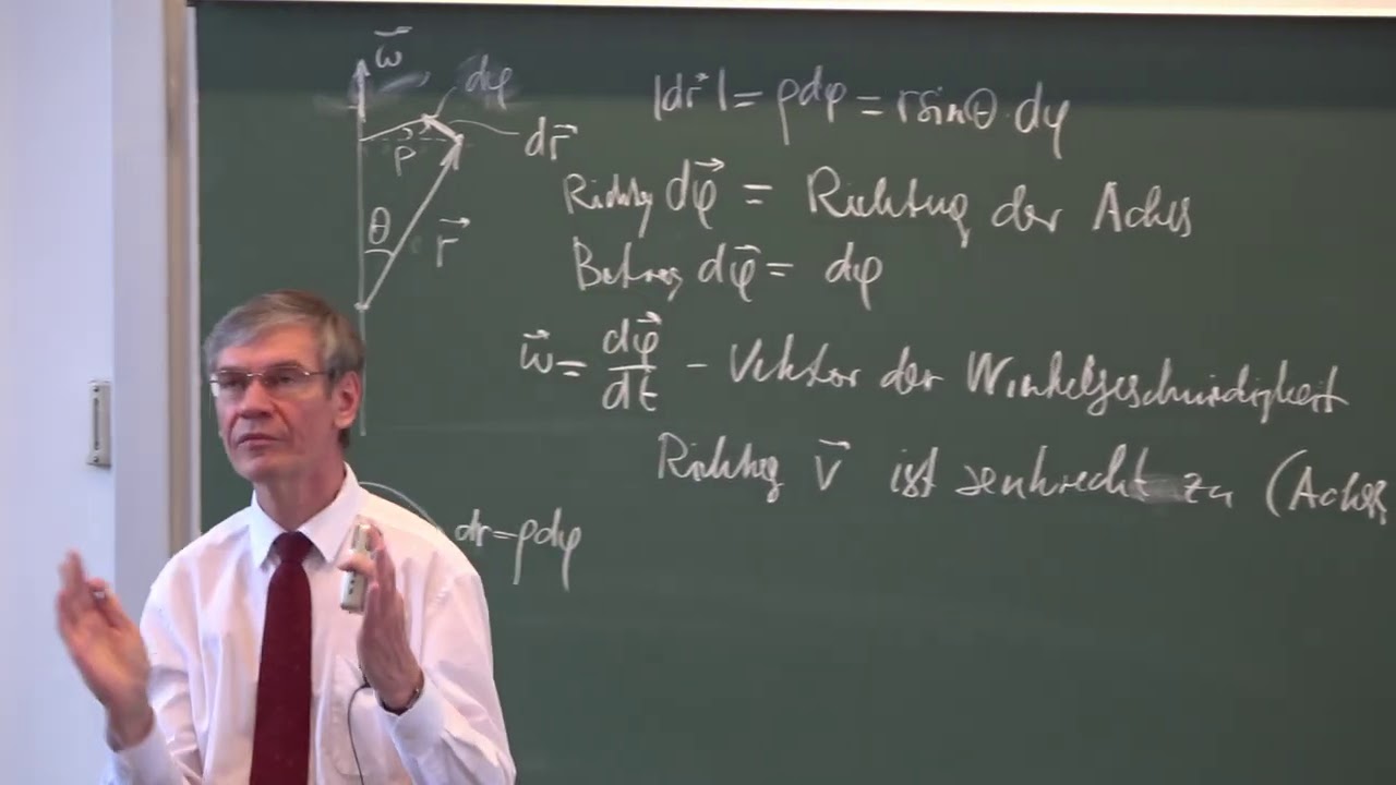 VL13  Prof. V.L. Popov: Kinematik und Dynamik. Drehung in drei Dimensionen, Drehimpulssatz.