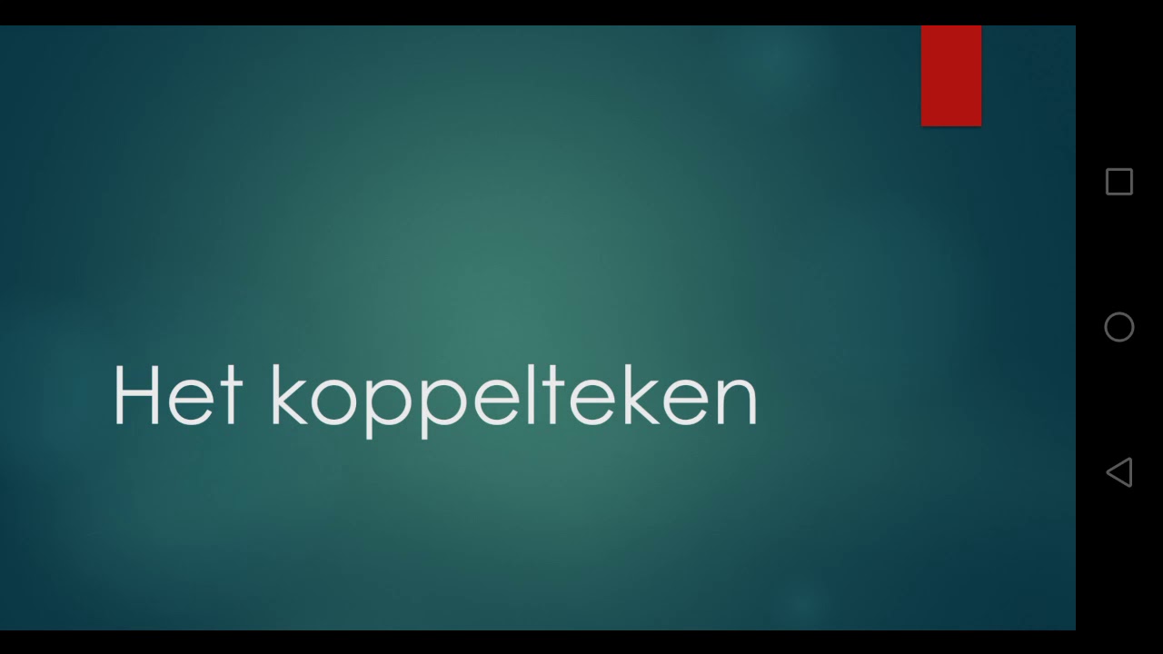 Uitleg over het koppelteken